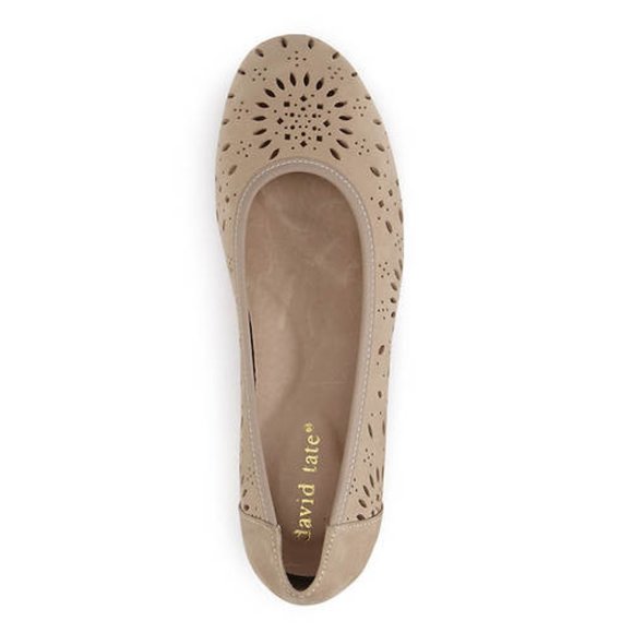 David Tate NEW Proud Perf Nubuck Leather Comfort Pumps Women's 10N Shoes SlipOn - Picture 4 of 13